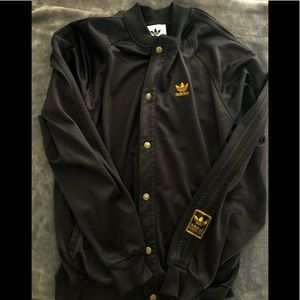 adidas button up jacket